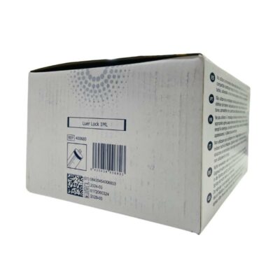 Jeringa 3 cuerpos Luer Lock de 1 ml 100Und Klmed