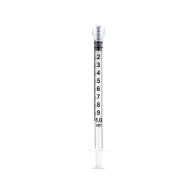 Jeringa 3 cuerpos Luer Lock de 1 ml 100Und Klmed