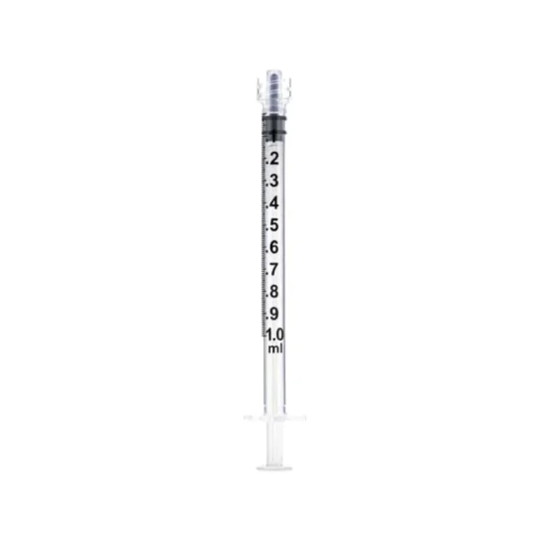 Jeringa 3 cuerpos Luer Lock de 1 ml 100Und Klmed