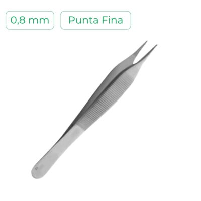 Pinza Quirúrgica Adson 12 cm - 0,8mm Punta Fina