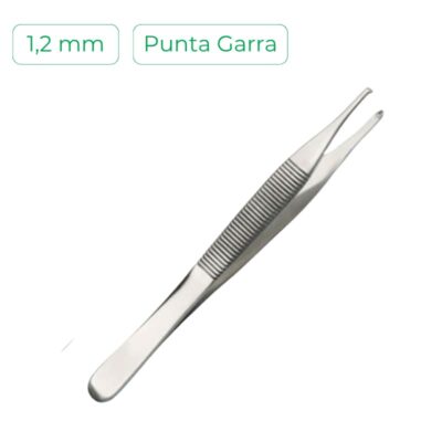 Pinza Quirúrgica Adson 12 cm - 1,2mm Punta Garra
