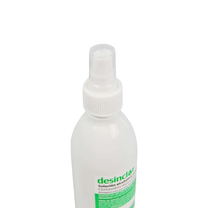 Desinclor Clorhexidina solución alcohólica 2%. Incolora 250 ml spray