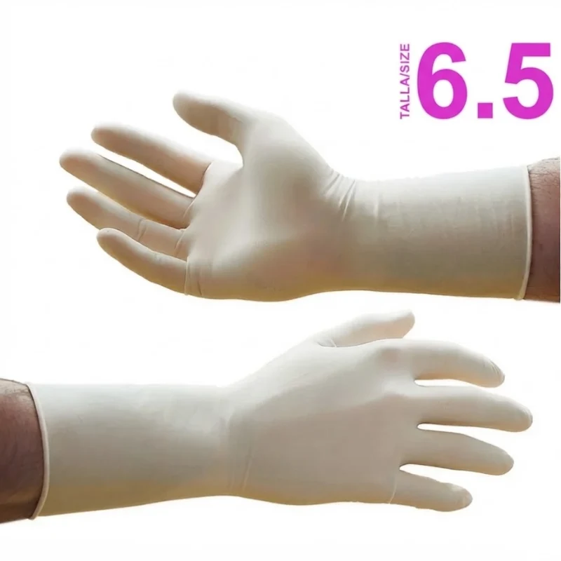 Guantes quirúrgicos estériles NATURFLEX 50 uds. Talla 6.5