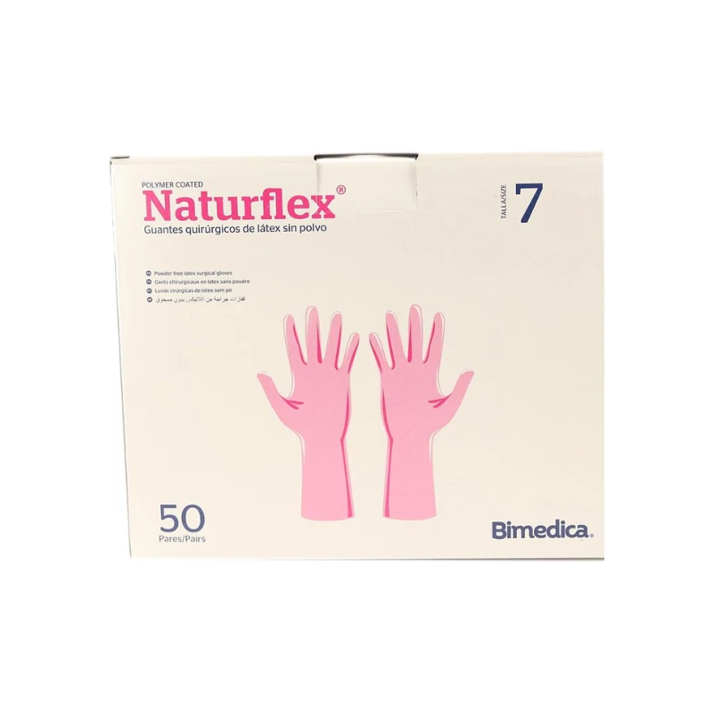 Guantes quirúrgicos estériles NATURFLEX 50 uds. Talla 7Guantes quirúrgicos estériles NATURFLEX 50 uds. Talla 7