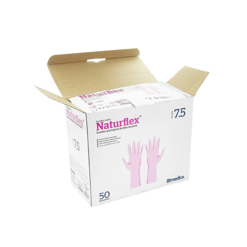 Guantes quirúrgicos estériles NATURFLEX 50 uds. Talla 7,5