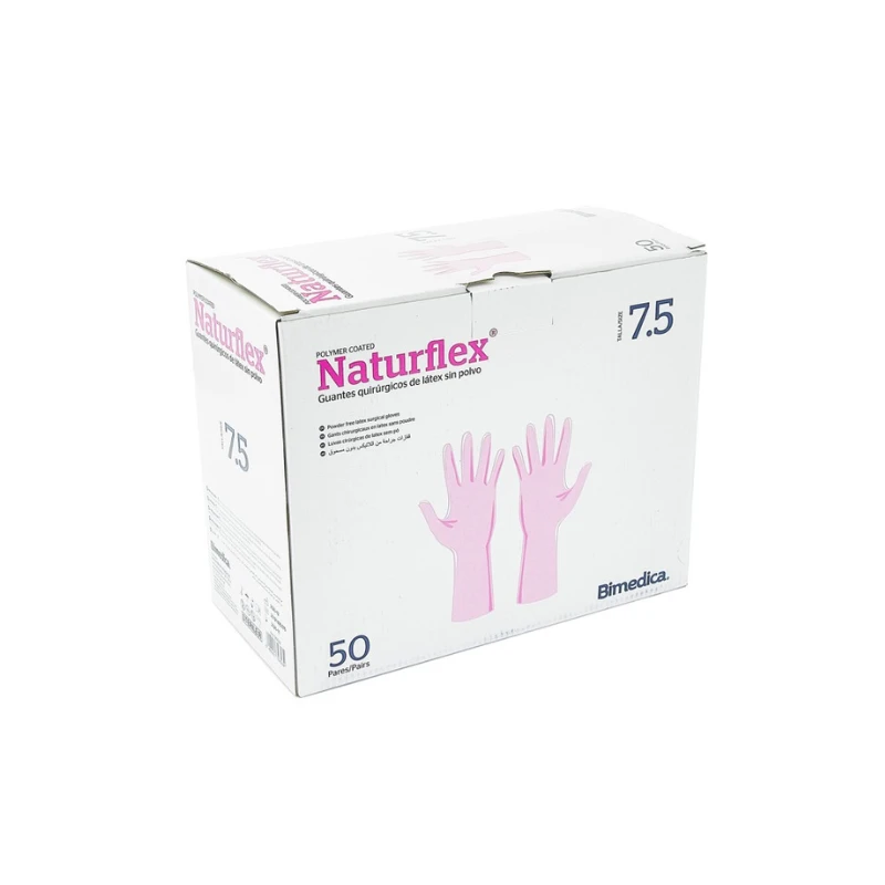 Guantes quirúrgicos estériles NATURFLEX 50 uds. Talla 7,5