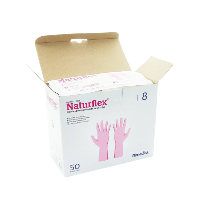 Guantes quirúrgicos estériles NATURFLEX 50 uds. Talla 8