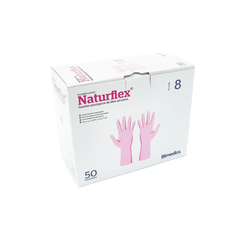 Guantes quirúrgicos estériles NATURFLEX 50 uds. Talla 8
