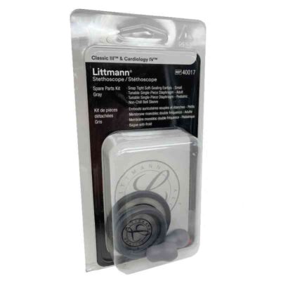 Kit de repuestos para estetoscopio Littmann Classic III & Cardiology IV (Gris)