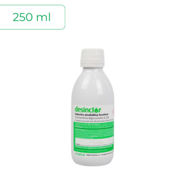 Desinclor Clorhexidina solución alcohólica 2%. Incolora 250 ml
