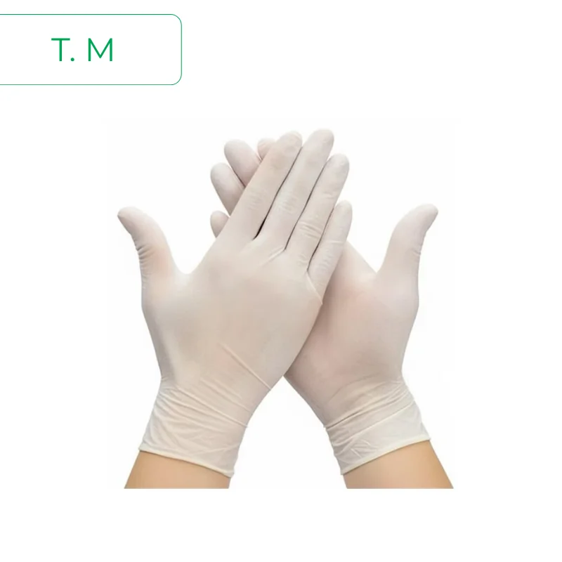 Guante de latex con polvo 100 uds talla m