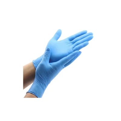 Guantes desechables de nitrilo azul sin polvo. 100 uds Talla XS