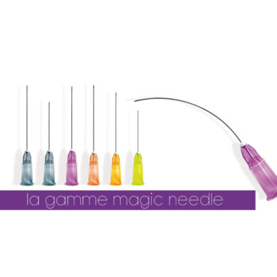 Microcánula Magic Needle 18G x 70 mm. Caja de 25 unidades