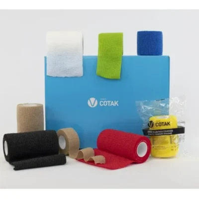 Venda elástica cohesiva libre de látex. Color Beige 5cmx4,5m