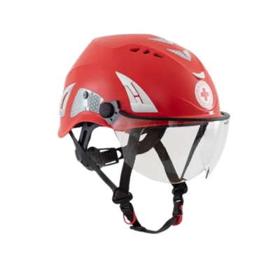 Casco para emergencias y rescate KASK HP con visor integrado - Rojo