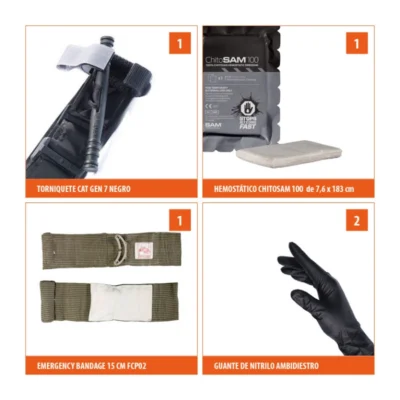 Emergency Pack | Botiquín primeros auxilios control del sangrado