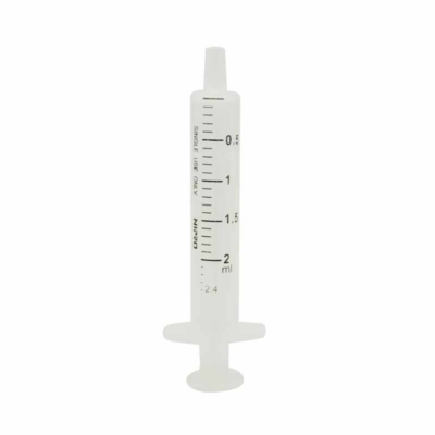 Jeringa de 2 cuerpos Luer 2ml - Caja de 100 uds