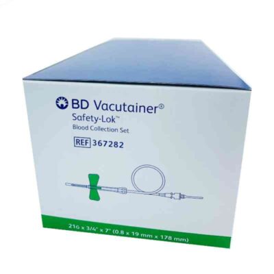 Palomilla BD Vacutainer Safety-Lok 21G x 3/4'' x 7''