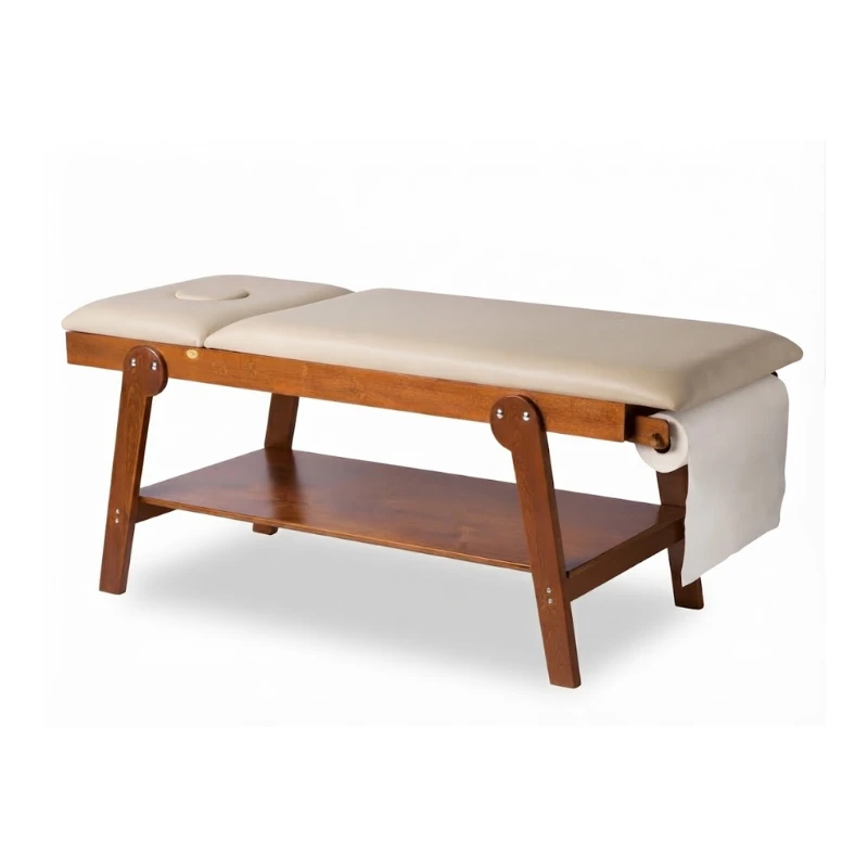 Sofá de madera FIRENZE con orificio para la cara - Madera de cerezo
