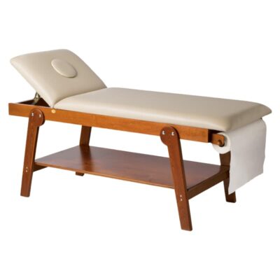 Sofá de madera FIRENZE con orificio para la cara - Madera de cerezo