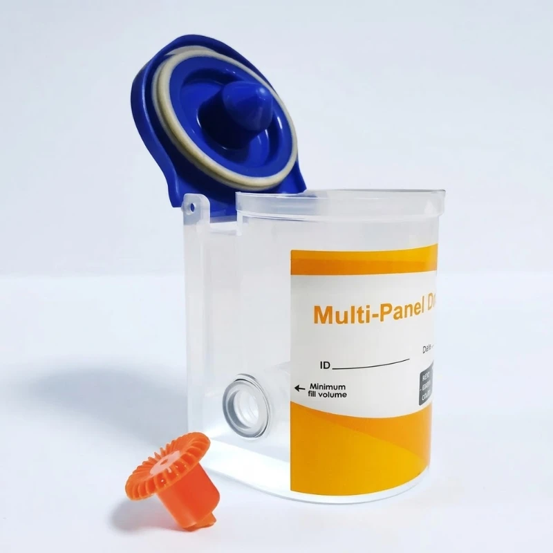 Vaso para prueba de drogas múltiples – análisis de orina