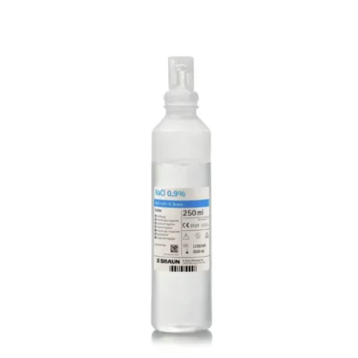 Suero fisiológico irrigación estéril B.Braun 250 ml