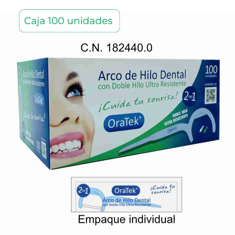 Hilo dental con arco (Caja 100 unidades)