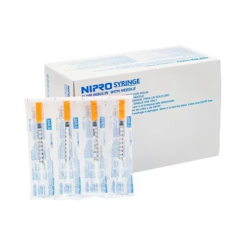 Jeringa NIPRO insulina con aguja – 0,5ml