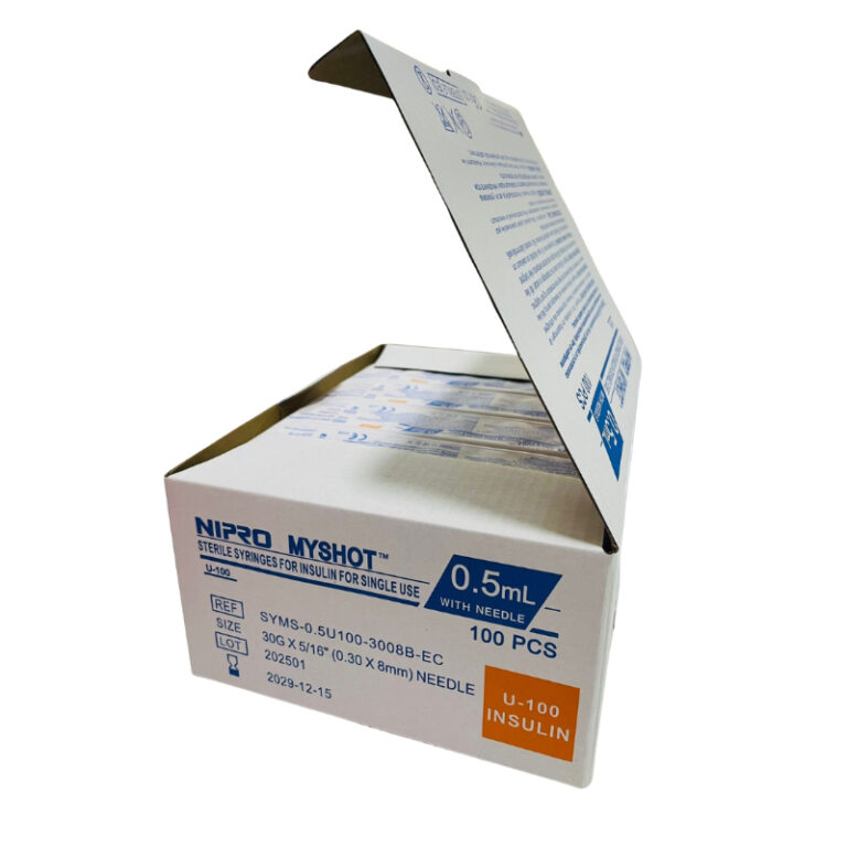 JERINGA C/AGUJA 3C INSUL NIPRO 0 5ML 30G C/100