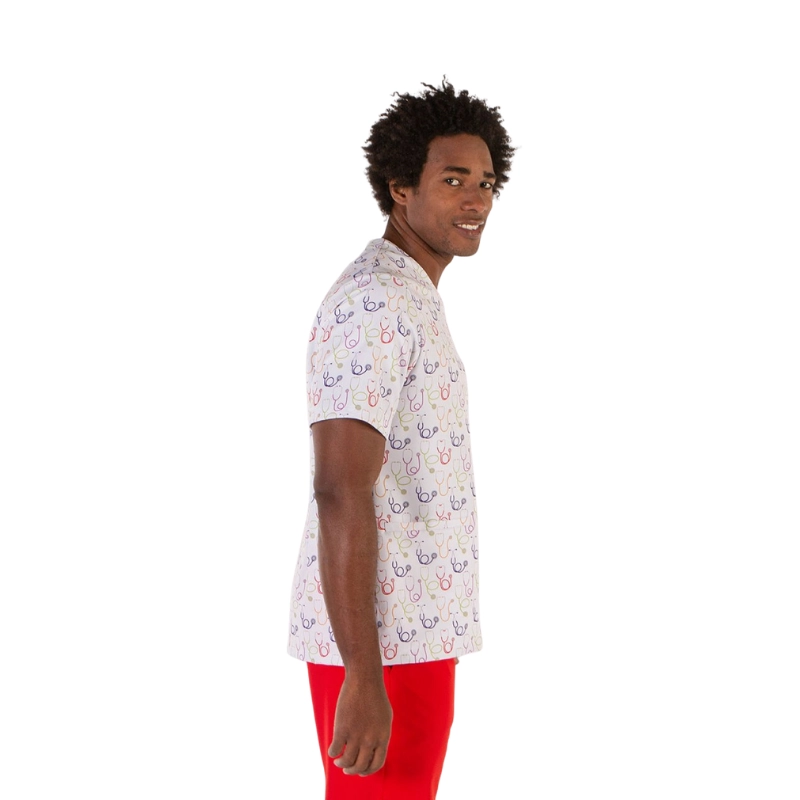 Blusón sanitario estampado Fonendos