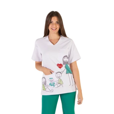 Blusón sanitario estampado infantil