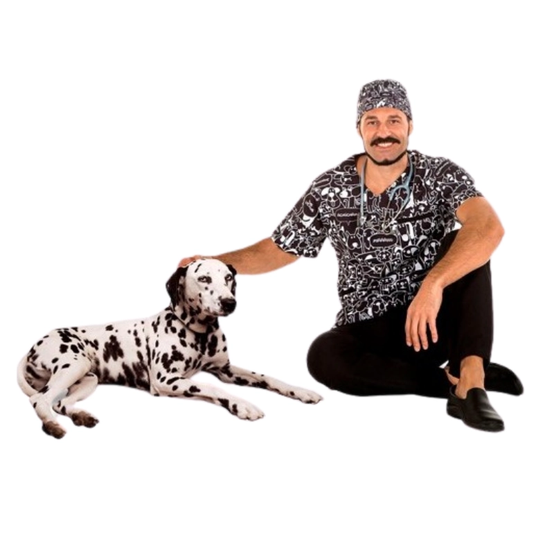 Blusón sanitario unisex microfibra técnica Mascotas - Imagen 2
