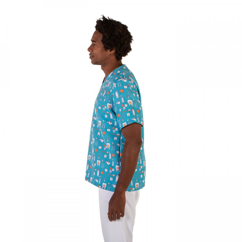 Blusón unisex microfibra estampado Muelas - Imagen 2