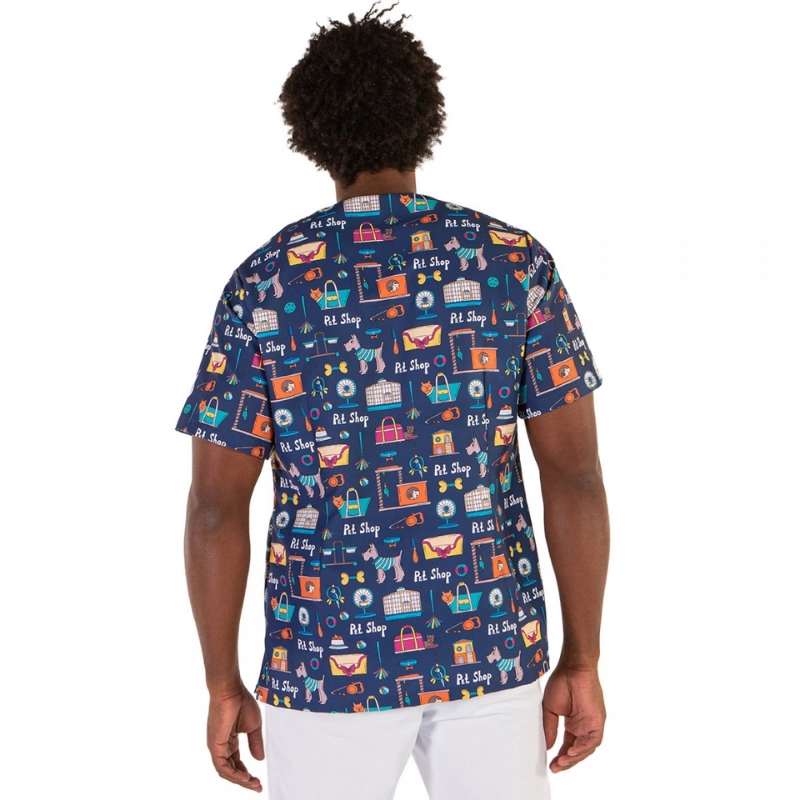 Blusón unisex microfibra estampado Petshop - Imagen 3