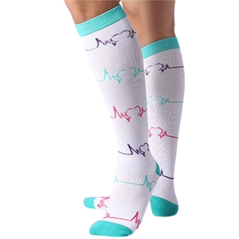 Calcetines compresivos EKG Blanco