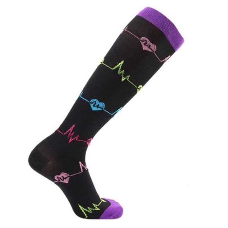Calcetines compresivos EKG Negro