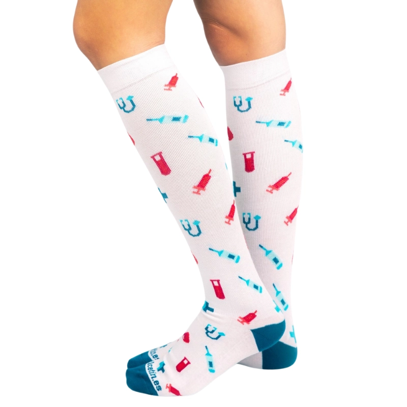 Calcetines compresivos estampados Hospital