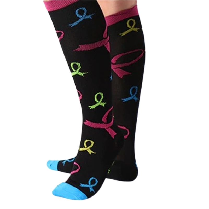 Calcetines compresivos estampados Lazos negros - Imagen 2