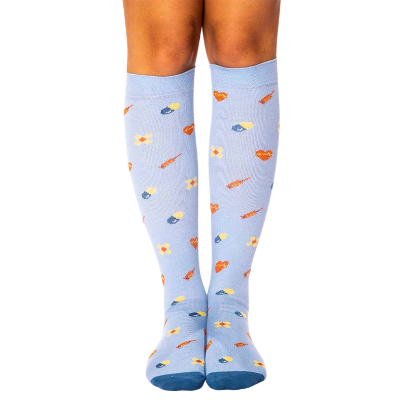 Calcetines compresivos estampados Pills