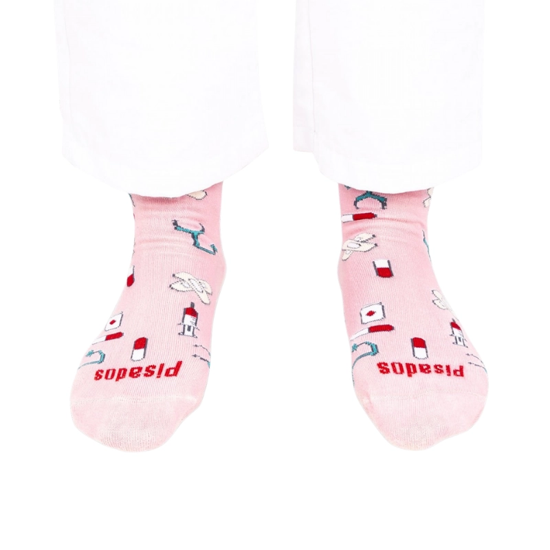 Calcetines compresivos estampados Pink Healthy Tools - Imagen 2