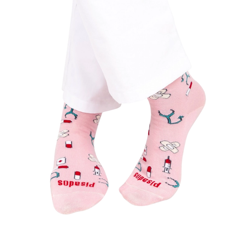 Calcetines compresivos estampados Pink Healthy Tools - Imagen 3