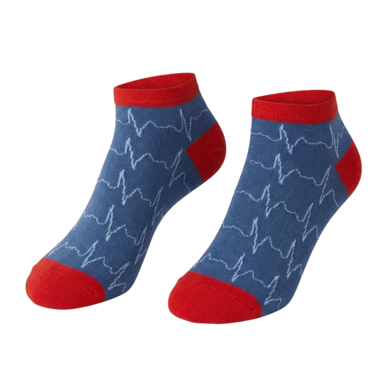 Calcetines tobilleros estampados Pulsaciones - Imagen 2