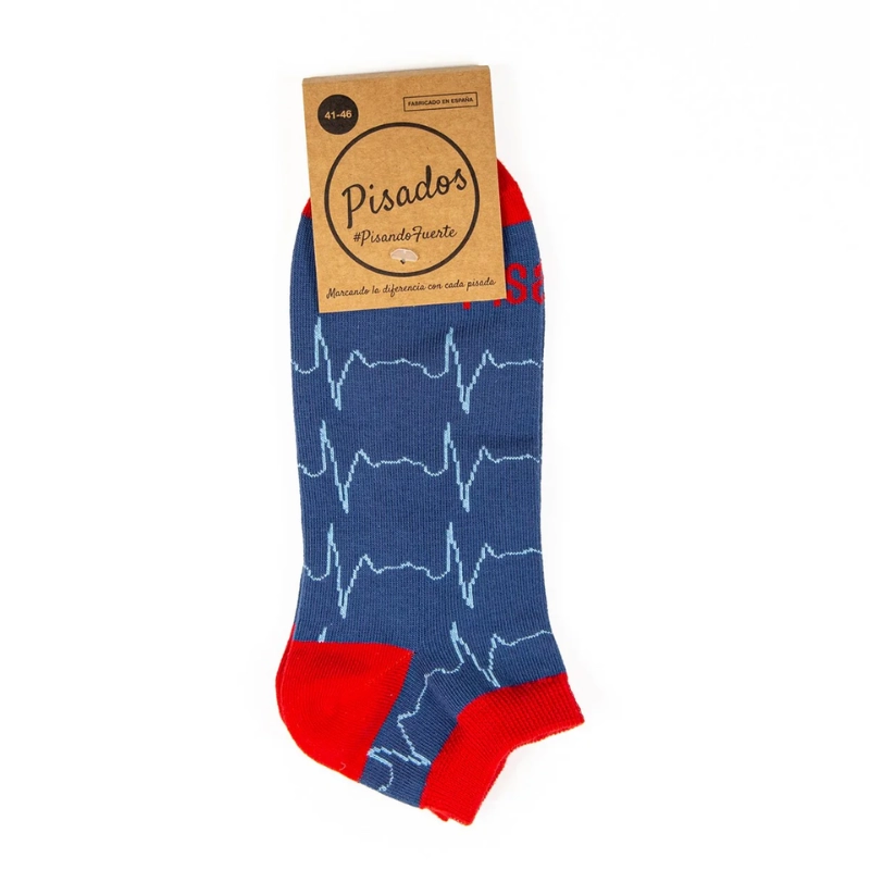 Calcetines tobilleros estampados Pulsaciones