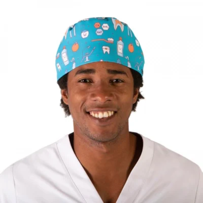Gorro quirófano microfibra estampado Muelas