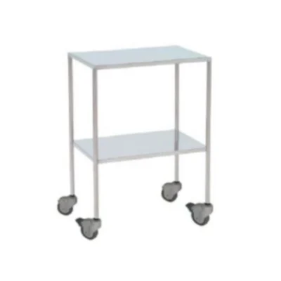 Mesa Auxiliar Acero Inoxidable Tablero Superior e Inferior Lisos MAU105