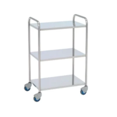 Mesa Auxiliar Acero Inoxidable Tres Planos Lisos MAU118