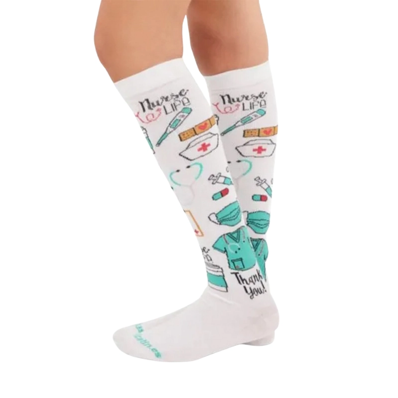 Calcetines compresivos estampados Nurse life - Imagen 2