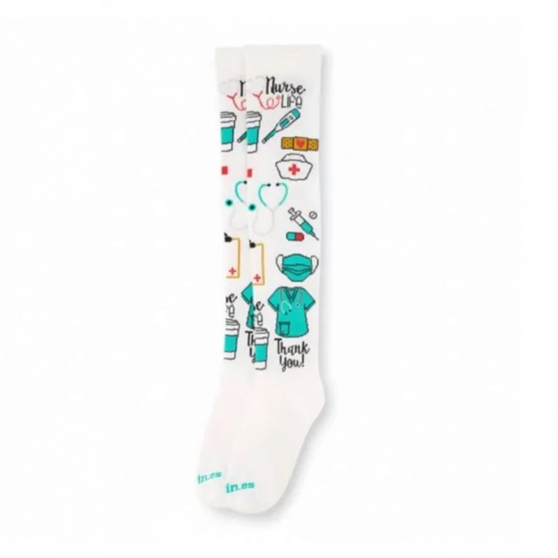 Calcetines compresivos estampados Nurse life - Imagen 4