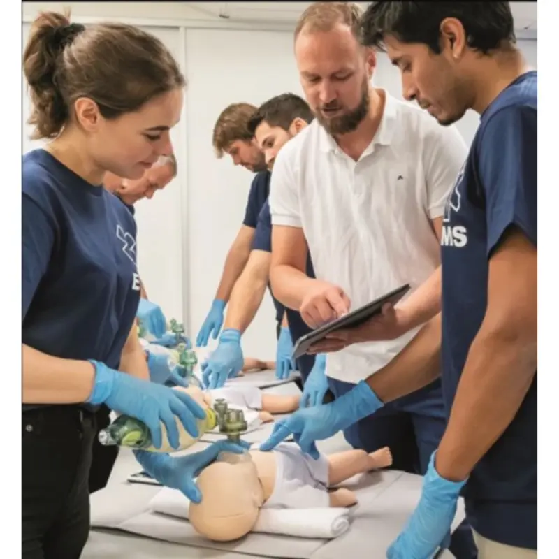 Baby QCPR con cabezal de vía respiratoria
