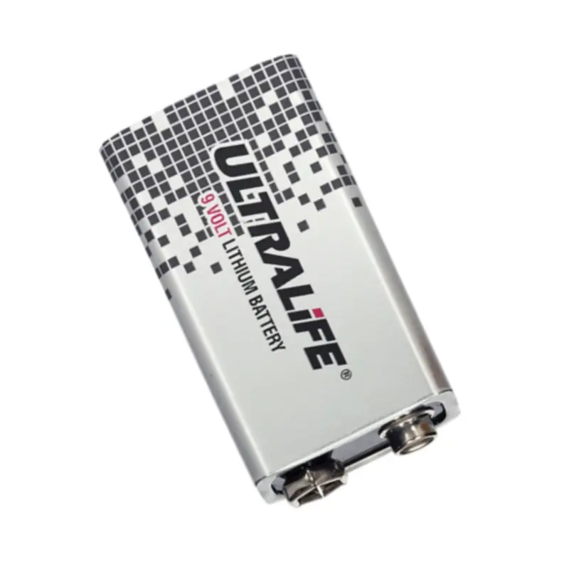 Batería de litio Ultralife de 9V para el mantenimiento y funcionamiento de dispositivos desfibriladores.